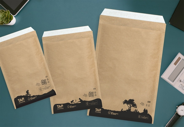 Koperta ochronna C/13 eco brązowa 170x225 [150x215] TAP Comebag (5szt)